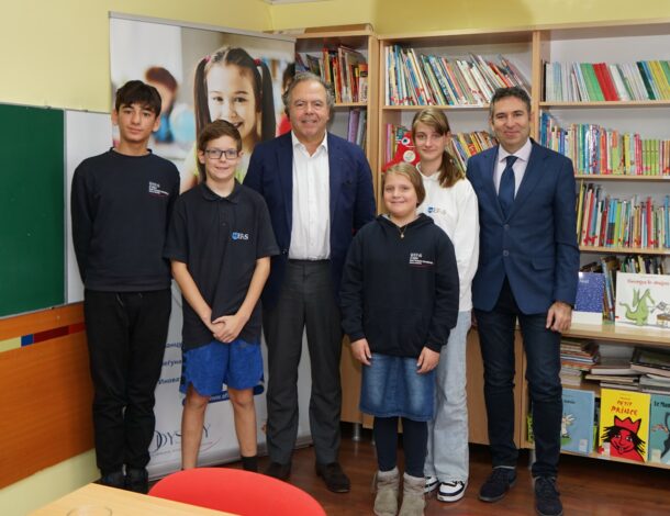 Visite de Luc Chatel à L'EFI Skopje